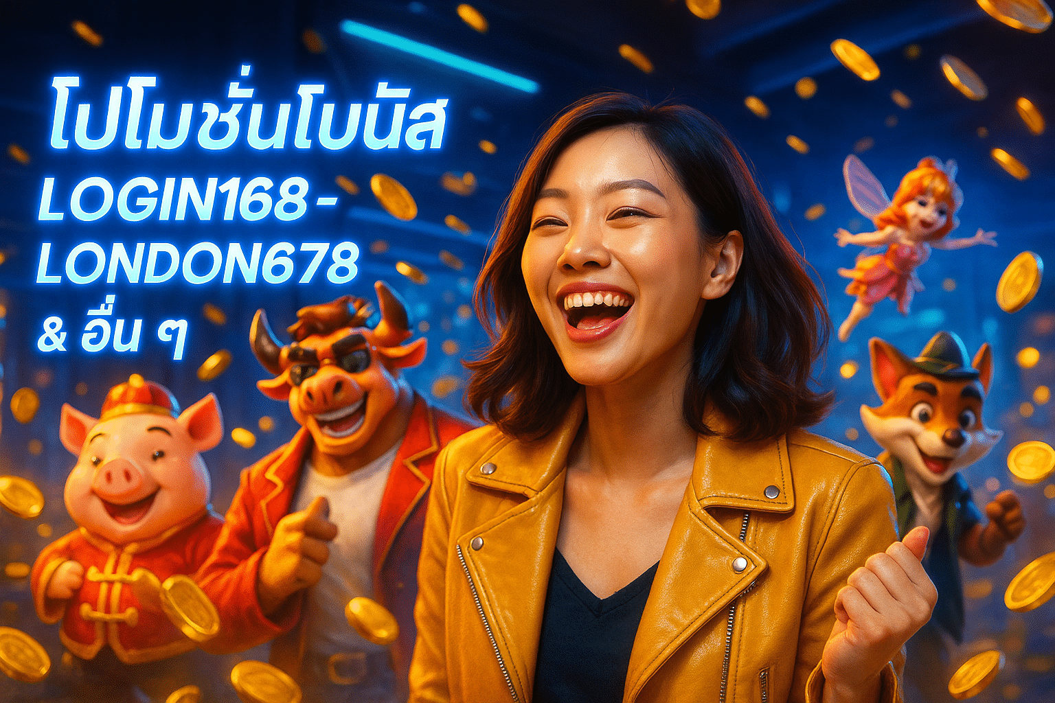 โปรโมชั่นโบนัส LOGIN168-LONDON678 & อื่น ๆ