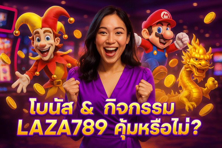 โบนัส & กิจกรรม LAZA789 คุ้มหรือไม่?