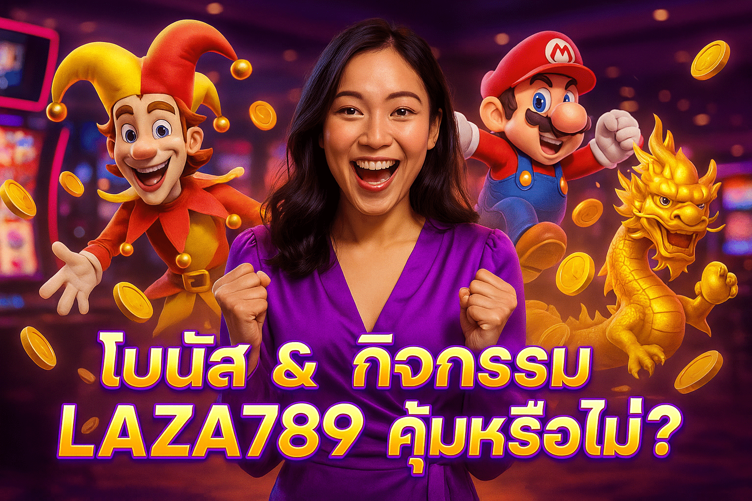 โบนัส & กิจกรรม LAZA789 คุ้มหรือไม่?